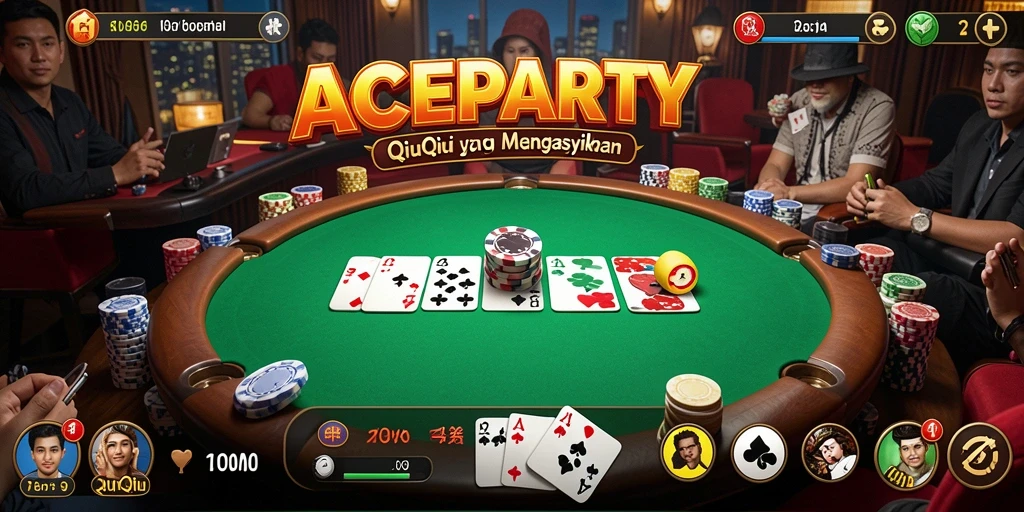Screenshot gameplay QiuQiu ACEPARTY yang seru.