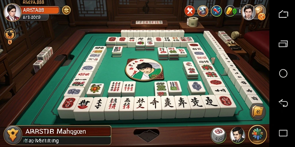 Tampilan gameplay Mahjong yang menarik dan seru di ARISTA88.