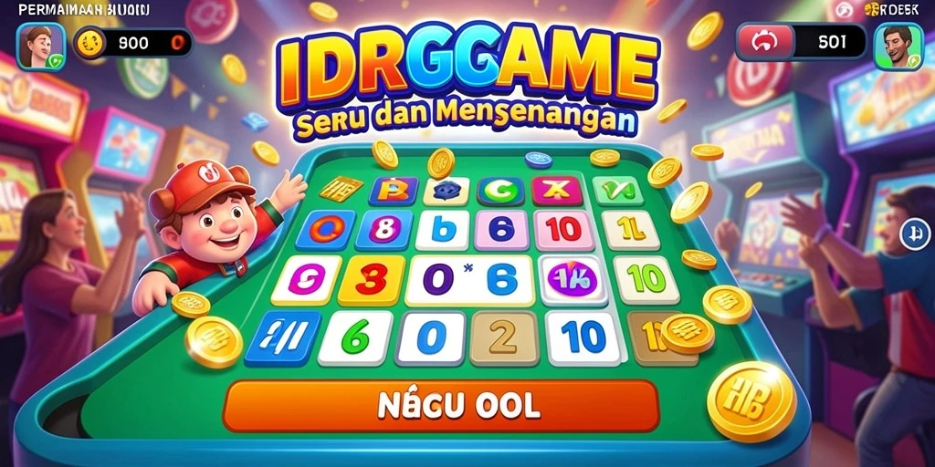 Tampilan gameplay seru dari IDRGAME dengan berbagai variasi Bingo.