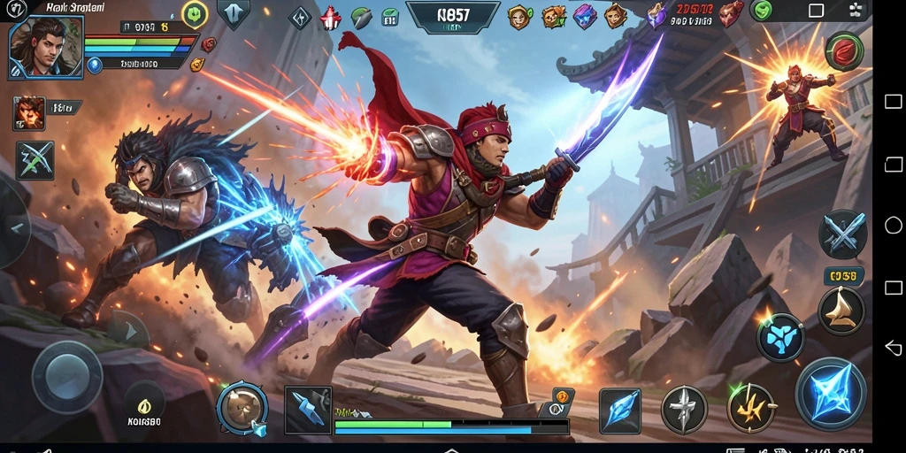 Tampilan menarik dari gameplay KO857 yang intens dan penuh aksi.