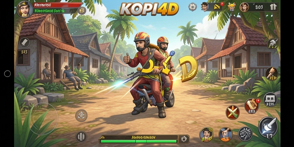 Tampilan gameplay menarik dari KOPI4D yang mengasyikkan.
