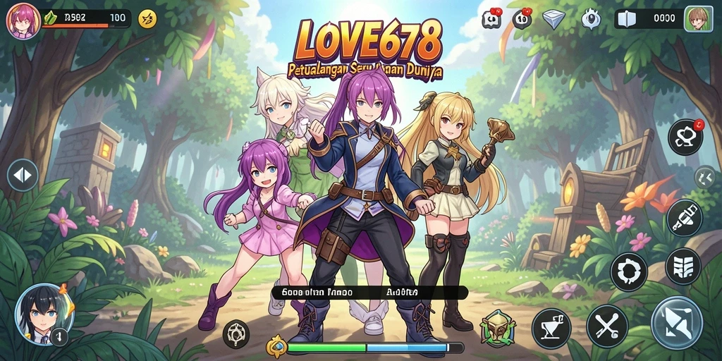 Screenshot LOVE678 menampilkan karakter anime dalam aksi yang mendebarkan.