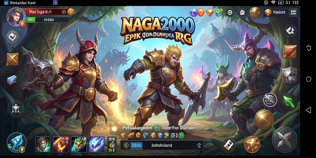 Tangkapan layar gameplay NAGA2000 yang menunjukkan pertempuran mendebarkan.