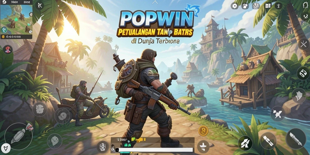 Screenshot gameplay POPWIN menampilkan aksi seru dalam dunia terbuka.