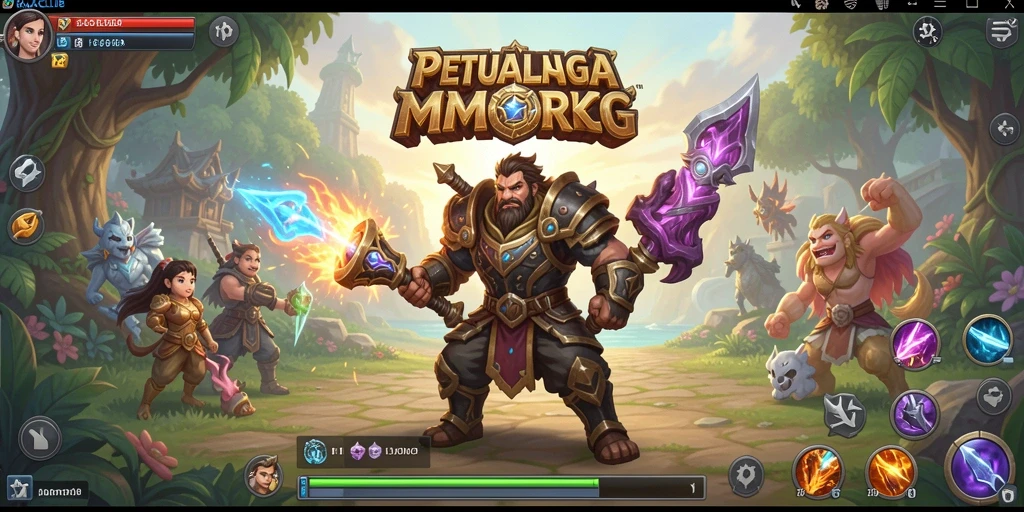 Tampilkan petualangan seru dalam dunia RAJACLUB MMORPG.