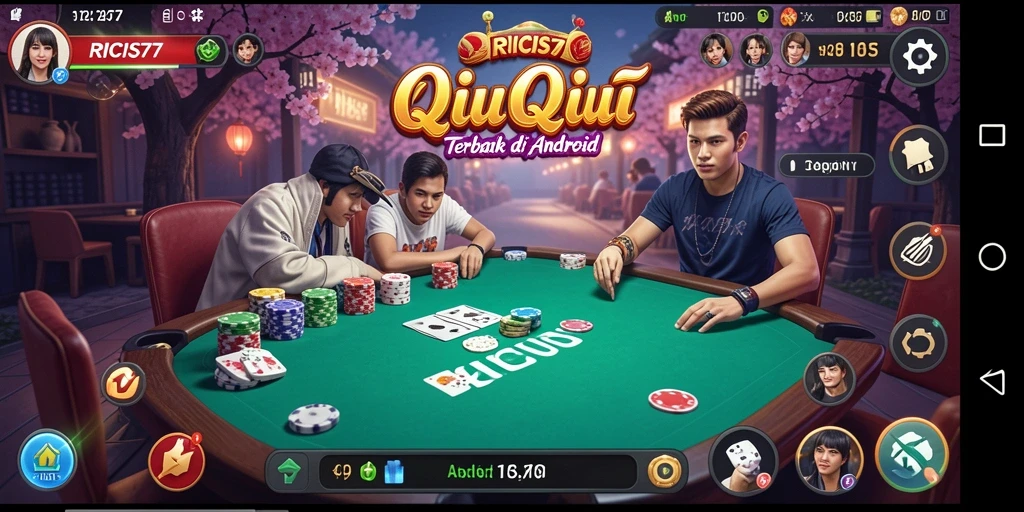 Tampilan menarik gameplay QiuQiu di RICIS77