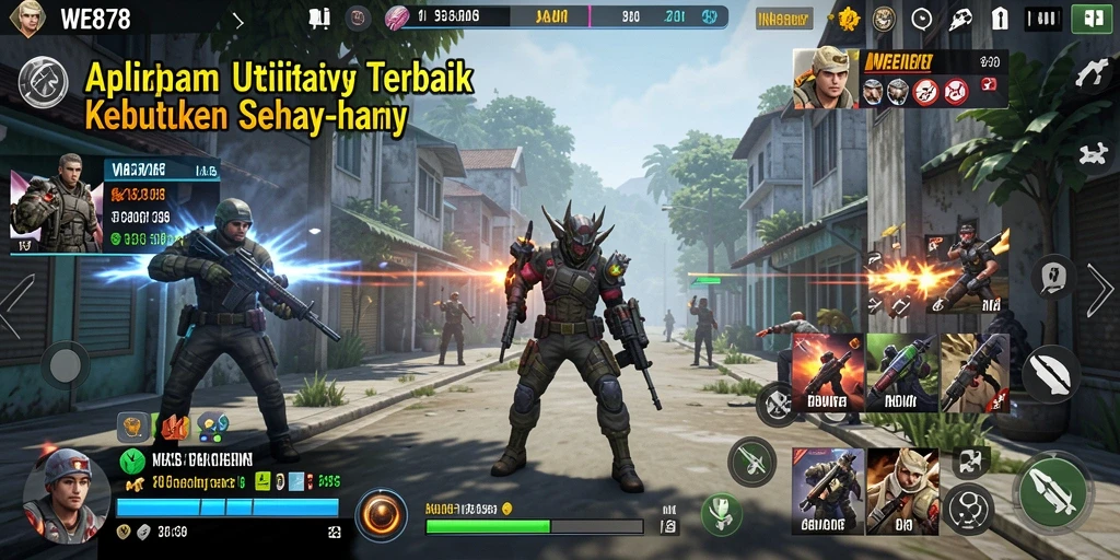 Tangkapan layar utama WE878 menampilkan antarmuka aplikasi dengan fitur utilitas yang lengkap.