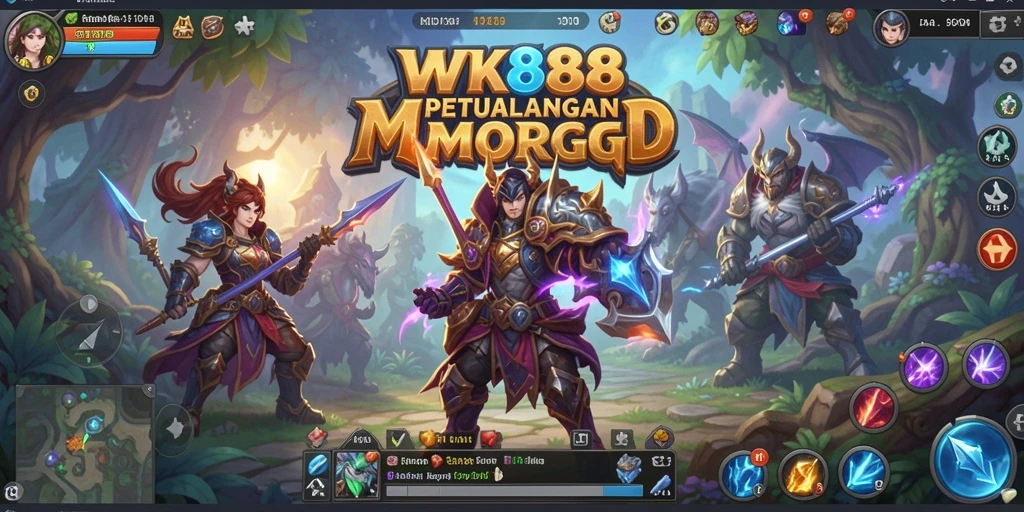 Gameplay menarik di dunia MMORPG WK888 yang penuh petualangan.